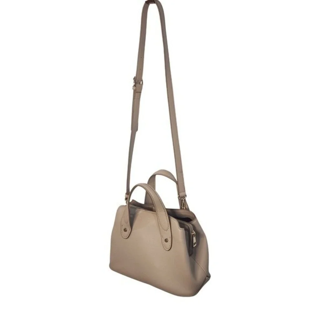 Zara Satchel Bag, Top Handle Crossbody,‎ Work Bag, Shoulder Bag, Tote, Taupe